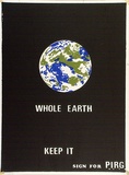 Artist: Conacher, Andrew. | Title: Whole Earth keep it | Date: 1972 | Technique: screenprint, printed in colour, from multiple stencils