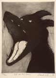 Artist: Williams, Deborah. | Title: Roll over red rover | Date: 1993 | Technique: etching, aquatint, printed in black ink, with plate-tone from one plate