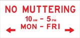 No muttering: An exhibition of contemporary print.