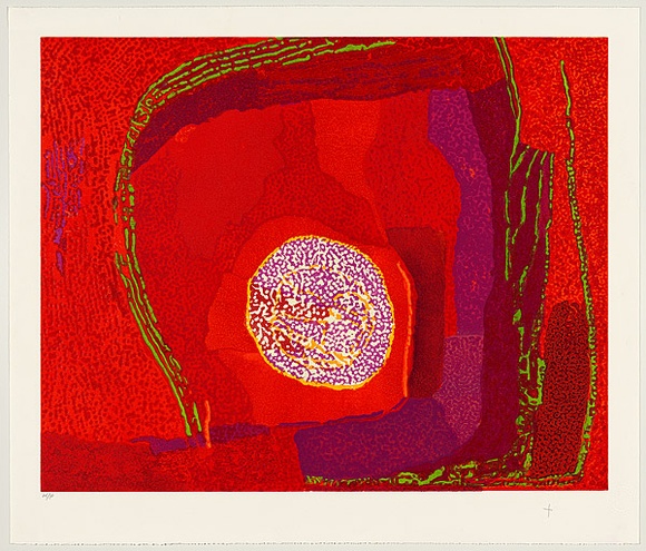 Title: Umutju rockhole | Date: January 2010 | Technique: multiple plate woodcut and embossing, printed in colour, from eight medium density fibre (MDF) boards