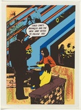Artist: Robertson, Toni. | Title: Taking marketown by strategy - 4 | Date: 1977 | Technique: screenprint, printed in colour, from multiple stencils | Copyright: © Toni Robertson