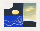 Artist: Lockhart, Adrian. | Title: Blue nude II. | Date: 2001 | Technique: screenprint, printed in colour from 17 stencils