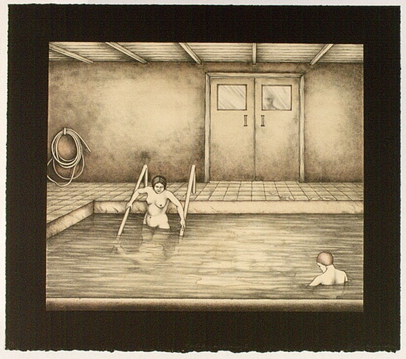 Artist: RICHARDSON, Berris | Title: Ojo Calliente. Interior II | Date: 1983 | Technique: lithograph, printed in colour, from three stones [or plates]