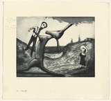 Artist: Shead, Garry. | Title: Creation | Date: 1994-95 | Technique: etching and aquatint, printed in blue-black ink, from one plate | Copyright: © Garry Shead
