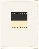 Artist: Burgess, Peter. | Title: ed ruscha: such dare. | Date: 2001 | Technique: computer generated inkjet prints, printed in colour, from digital file
