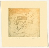 Artist: Mellor, Danie. | Title: 3 shield walk | Date: 2001 | Technique: etching, printed in colour, from one plate