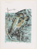 Artist: Shead, Garry. | Title: Kingfisher 2 | Date: 1998, September | Technique: screenprint, printed in colour, from multiple stencils | Copyright: © Garry Shead