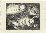 Artist: BOYD, Arthur | Title: St Francis when young dreaming of fine clothes and armour. | Date: (1965) | Technique: lithograph, printed in black ink, from one plate | Copyright: Reproduced with permission of Bundanon Trust