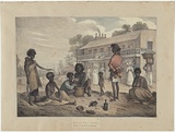 Artist: Earle, Augustus. | Title: Natives of N.S. Wales, as seen in the streets of Sydney. | Date: 1830 | Technique: lithograph, printed in black ink, from one stone; hand-coloured