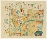 Artist: MACQUEEN, Mary | Title: Zoo imagery | Date: 1967 | Technique: lithograph, printed in colour, from multiple plates | Copyright: Courtesy Paulette Calhoun, for the estate of Mary Macqueen