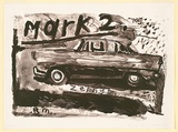 Artist: Moore, Robert. | Title: Mark 2 Zephyr | Date: 1989 | Technique: lithograph, printed in brown ink, from one stone