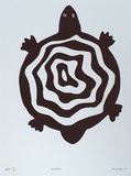 Artist: Marshall, John. | Title: Tortoise | Date: 2001, August | Technique: linocut, printed in black ink, from one block