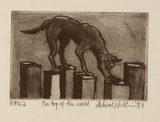 Artist: Williams, Deborah. | Title: On top of the world | Date: 1993 | Technique: etching and roulette, printed in black ink, from one plate, with plate-tone