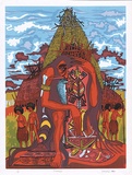 Artist: Marlon, K. | Title: Tabarun | Date: 1981 | Technique: screenprint, printed in colour, from seven stencils