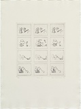 Artist: MADDOCK, Bea | Title: Game IV | Date: 1972 | Technique: photo-etching and burnishing, printed in black ink, from three zinc plates