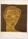 Artist: Kovacs, Beth. | Title: This is Joe | Date: 1992 | Technique: woodcut, printed in colour, from three blocks | Copyright: © bethkov