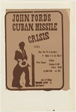 Artist: SYDNEY UNIVERSITY DRAMA SOCIETY | Title: John Ford's Cuban missile crisis. | Date: 1975 | Technique: screenprint, printed in brown ink, from one stencil