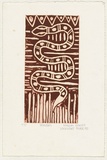 Artist: Sandy, Evelyn. | Title: Yangki | Date: 1997, December | Technique: etching and aquatint, printed in brown ink, from one plate