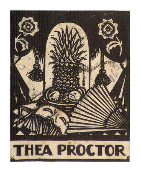 Bookplate Thea Proctor By Adrian Feint