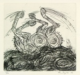 Artist: Taylor, Ben. | Title: Untitled. | Date: 1988 | Technique: etching, printed in black ink, from one plate