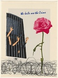 Artist: Robertson, Toni. | Title: The jails are the crime | Date: 1978-79? | Technique: screenprint, printed in colour, from 12 stencils | Copyright: © Toni Robertson