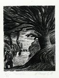 Artist: Connors, Anne. | Title: Traveller. | Date: 1988 | Technique: lithograph, printed in black ink, from one stone