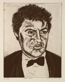 Artist: Miller, Lewis. | Title: Peter Walsh | Date: 1994 | Technique: etching, printed in black ink, from one plate | Copyright: © Lewis Miller. Licensed by VISCOPY, Australia