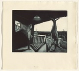 Artist: Shead, Garry. | Title: Envoy | Date: 17 April 1997 | Technique: etching and aquatint, printed in blue-black ink from one plate | Copyright: © Garry Shead