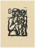 Artist: Furlonger, Joe. | Title: Madonna and child | Date: 1989 | Technique: lithograph, printed in black ink, from one stone