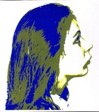 Artist: Conacher, Andrew. | Title: (Poster of girl's face). | Date: c.1974 | Technique: screenprint, printed in colour, from multiple stencils