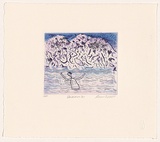 Artist: Warren, Guy. | Title: Swimmer (2). | Date: 2006 | Technique: etching, printed in colour, from three plates