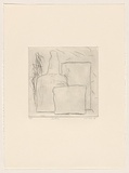 Title: Bottle | Date: 1983 | Technique: drypoint, printed in black ink, from one perspex plate