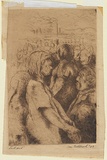 Artist: Fullbrook, Sam. | Title: Lockout. | Date: 1949 | Technique: etching, printed in brown ink, from one  plate