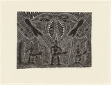 Artist: Missy, Billy. | Title: Dioum Aw Nurr | Date: 2000 | Technique: linocut, printed in black ink, from one block