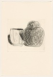 Title: Jar and bowl | Date: 1983 | Technique: drypoint, printed in black ink, from one perspex plate