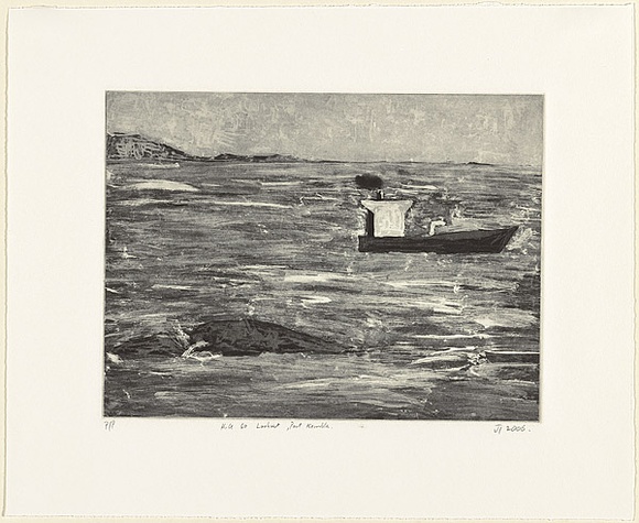 Title: Hill 60 lookout, Port Kembla | Date: 2006 | Technique: aquatint, printed in black ink, from one plate