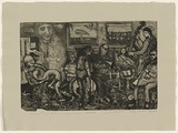 Title: Kalhua, Bailey's Irish, banana, liqueur, cream... or blowjob | Date: 1996 | Technique: etching and aquatint, printed in black ink, from one plate