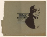 Artist: NUROK, | Title: Not titled [captain cook on envelope]. | Date: 2003 | Technique: stencil, printed in brown ink, from one stencil