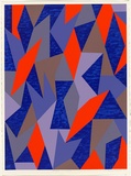 Artist: Dumbrell, Lesley. | Title: Azzuium 1987. | Date: 1987 | Technique: screenprint, printed in colour, from seven stencils