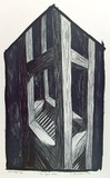 Artist: Donaldson, Kim. | Title: The spare room | Date: 1986 | Technique: lithograph, printed in black and transparent white, from two stones | Copyright: © Kim Donaldson. Licensed by VISCOPY, Australia