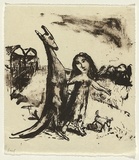 Artist: Shead, Garry. | Title: The gathering II | Date: c.1995 | Technique: lithograph, printed in sepia ink, from one stone | Copyright: © Garry Shead