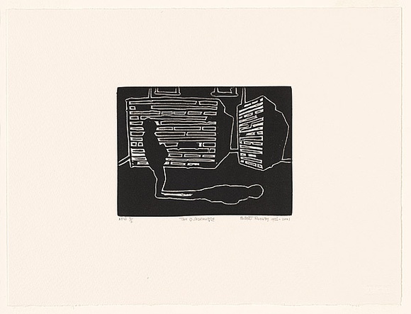 Artist: Rooney, Robert. | Title: The quadrangle | Date: 1956 | Technique: etching, printed in black ink, from one plate | Copyright: Courtesy of Tolarno Galleries