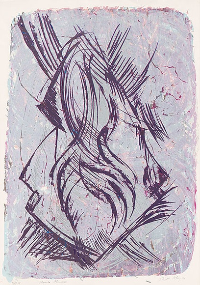 Artist: MEYER, Bill | Title: Magenta monolith | Date: 1987 | Technique: screenprint, printed in colour, from two screens | Copyright: © Bill Meyer