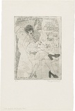 Artist: WALKER, Murray | Title: Joe Conforte the crusading pimp. | Date: 1973 | Technique: etching, printed in black ink, from one plate