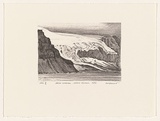 Artist: Elliott, Fred W. | Title: Jacka Glacier, Heard Island, 1956 | Date: 1997, February | Technique: photo-lithograph, printed in black ink, from one stone | Copyright: By courtesy of the artist