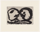 Artist: Harris, Jeffrey. | Title: Impatience and boredom | Date: 2000 | Technique: liftground etching and aquatint, printed in black ink, from one plate