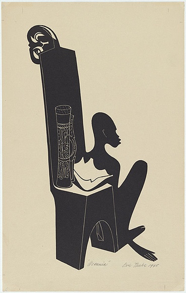 Artist: Thake, Eric. | Title: Oceania | Date: 1945 | Technique: linocut, printed in black ink, from one block