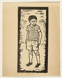Title: Boy, Hawthorn | Date: 1956 | Technique: linocut, printed in black ink, from one block