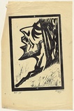 Title: Christ | Date: 1959 | Technique: linocut, printed in black ink, from one block