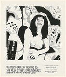 Title: Exhibition of paintings by Richard Larter [exhibition poster] | Date: 1969 | Technique: screenprint, printed in black ink, from one stencil